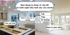Vệ sinh công nghiệp - Vệ sinh nhà sau xây